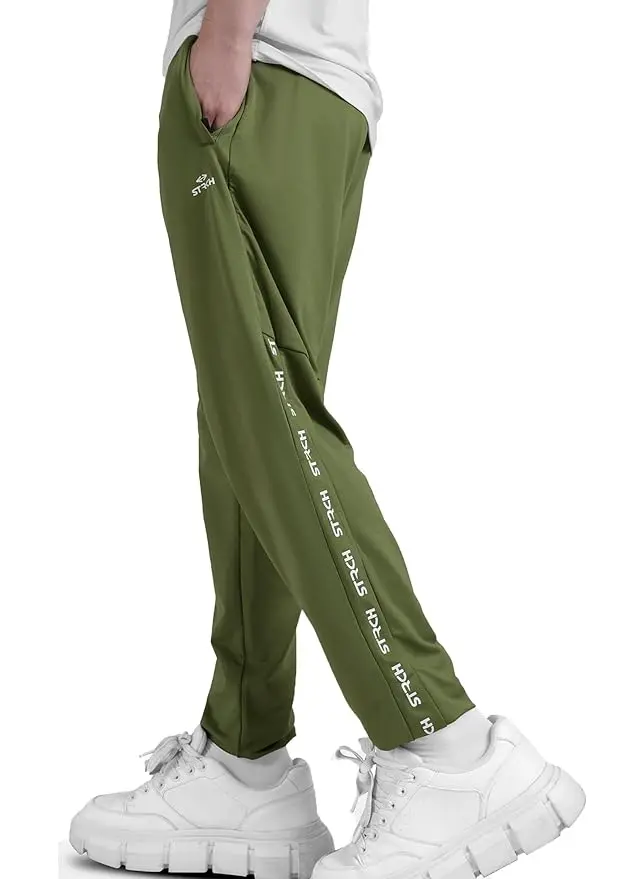 Men's Nylon On The Move Power Stride Track Pants with Pockets